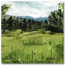 Courtside Market Mountain Moment I Gallery-Wrapped Canvas Wall Art – 16″ x 16″