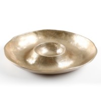 Cravings By Chrissy Teigen Gold Colored Chip And Dip Serv Gold