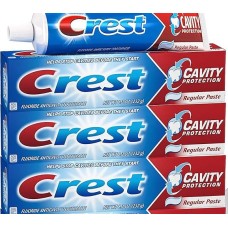 Crest Fluoride Anticavity Toothpaste, Regular Paste, 8.2 Ounce- 3-Pack