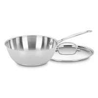 Cuisinart 3 Qt Chefs Pan with Cover Stainless Steel