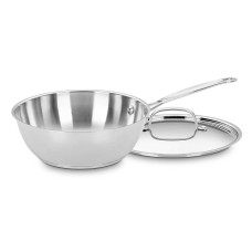 Cuisinart 3 Qt Chefs Pan with Cover Stainless Steel