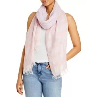 D’Aniello Capri Striped Color Block Scarf, Pink