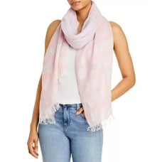 D’Aniello Capri Striped Color Block Scarf, Pink