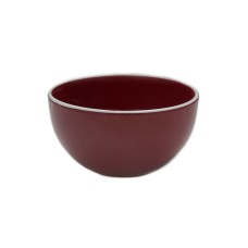 Darbie Angell Potter’s Wheel Cereal Bowl, Burgundy