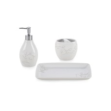 Decor Studio Jenna 3-Pc. Ceramic Bath Accessories Set with Gift Box