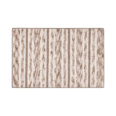 Decor Studio Kenai Tufted Chenille Stripe 20″ x 30″ Bath Rug Bedding, Brown
