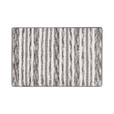Decor Studio Kenai Tufted Chenille Stripe 20″ x 30″ Bath Rug Bedding, Gray