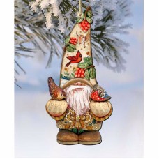 Designocracy 2 Piece Fall Dwarf Wood Ornaments Set, Multi