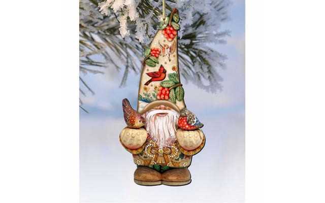  2 Piece Fall Dwarf Wood Ornaments Set, Multi