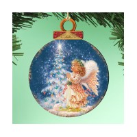 Designocracy by Dona Gelsinger My-Christmas-Wish Ornament, Set of 2