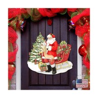Designocracy By Susan Winget Classic Christmas Wish List Santa Wall And Door Decor