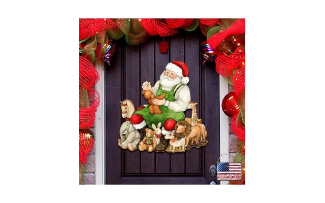  by Susan Winget Merry Christmas Santa Wall and Door Decor