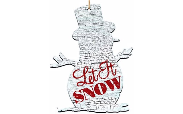  Happy Snowman Wooden Decor