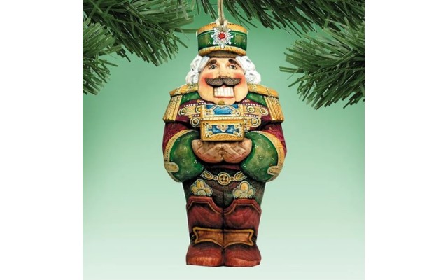  Nutcracker Wooden Ornament Set of 2
