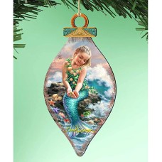Designocracy Wooden Ornament by Dona Gelsinger – Princess of The Sea Wooden Ornament