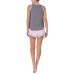   & Coffee Women's Tank Top & Shorts Pajama Sets, Gray, Medium