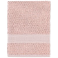 Divatex Cotton Textured Quick-Dry 27″ x 52″ Bath Towel, Pink