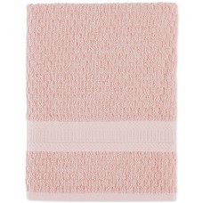 Divatex Cotton Textured Quick-Dry 27″ x 52″ Bath Towel, Pink