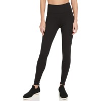 DKNY Sport Tummy-Control Compression Full Length Leggings, Black, X-Small
