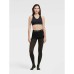  womens Lurex Rib Control Top Tight, Medium, Black