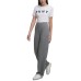  Women’s Missy Pull On Wide Leg Pant, Avenue Grey, L