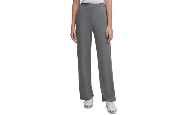  Women’s Missy Pull On Wide Leg Pant, Avenue Grey, L
