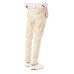  Mens Straight Leg Stretch Patterned Slim Fit Chino Pants, Beige,36W/34L