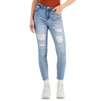 Dollhouse Juniors’ Distressed Skinny Jeans, Hillside, 5