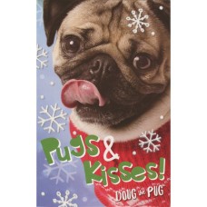Doug the Pug: “Pugs and Kisses” Christmas Card