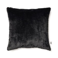 Drew & Jonathan Home Cut Faux Fur Solid Decorative Pillow, 20 X 20,Black