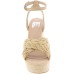  Women’s Maggie Ankle-Strap Platform Sandals, Beige, 10M