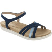 Easy Spirit Women’s Dottle Ankle-Strap Comfort Sandals, Navy, 8.5M