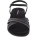  Womens Dottle3 Flat Sandals, Black, 9M