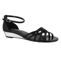 Easy Street Tarrah Evening Sandals Women's Shoes, Black, 8.5 M