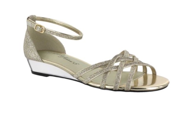  Tarrah Evening Sandals Women's Shoes, Gold, 9 W
