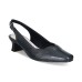  Womens Stunning Closed Toe Formal Slingback Pumps, Navy, Size 8 M