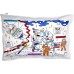  Educational Space and Planets Pure Cotton Soft Pillowcase, White, 30 x 20