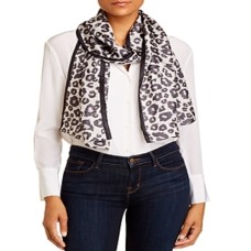 Echo Design Leopard Print Silk Oblong (Oatmeal) Scarves