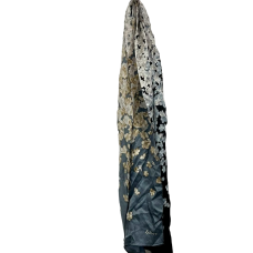 Echo Design Women’s Moonlit Flowers Oblong Silk Scarf Black