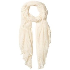 Echo New York Solid Pleated Edge Oblong (Black) Scarves