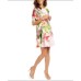 Echo Paradise Floral Silk Tubular Wrap, Beige