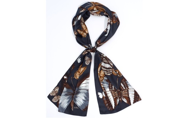  Silk Dancing Butterflies Print Scarf