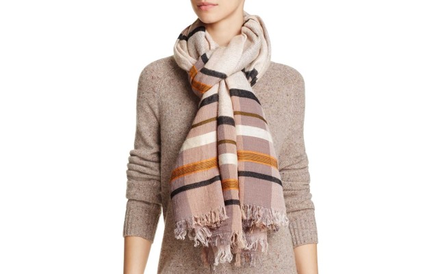  Varsity Stripe Blanket Scarf (Magnet Multi, One Size)