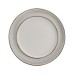  Simon 16 Piece Stoneware Dinnerware Set, Service for 4 – Matte Slate with Gold-Tone Rim