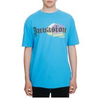 Eleven Paris Mens Invasion Cotton Graphic T-Shirt, Blue, X-Large