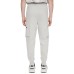  Mens Tapered Cargo Sweatpants, Large, Gray