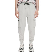 Eleven Paris Mens Tapered Cargo Sweatpants, Large, Gray