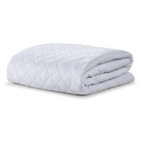 Ella Jayne Classic Quilted Mattress Protector, Twin, White