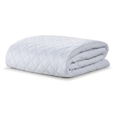 Ella Jayne Classic Quilted Mattress Protector, Twin, White