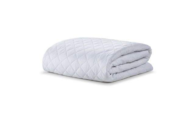  Classic Quilted Mattress Protector, Twin, White